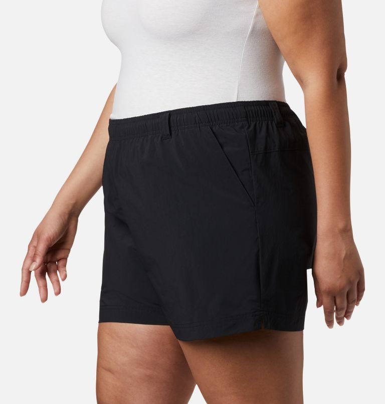 Women's Columbia PFG Backcast Water Shorts Black | Plus Size CA-E4L1C